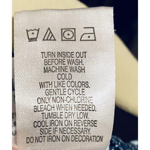 Hello Kitty Jumpsuit Girls 4 Denim Bow Print Short Sleeve Drawstring Waist - Picture 7 of 7